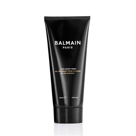 balmain homme body wash.